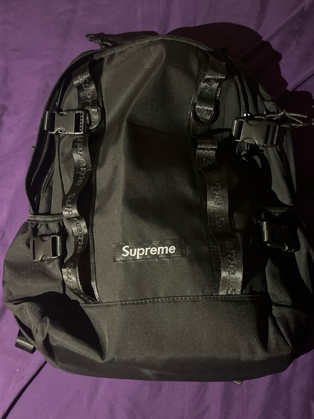 Supreme Black Backpack (FW20)